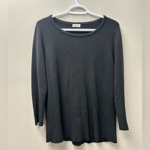Announcements Black Knit Long Sleeve